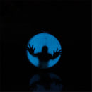 Fashion Women Men Luminous Halloween Pattern Pendant Chain Necklace (A)