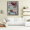 License Plate Oil Paint By Numbers Wall Art Posters Picture Craft Decorations