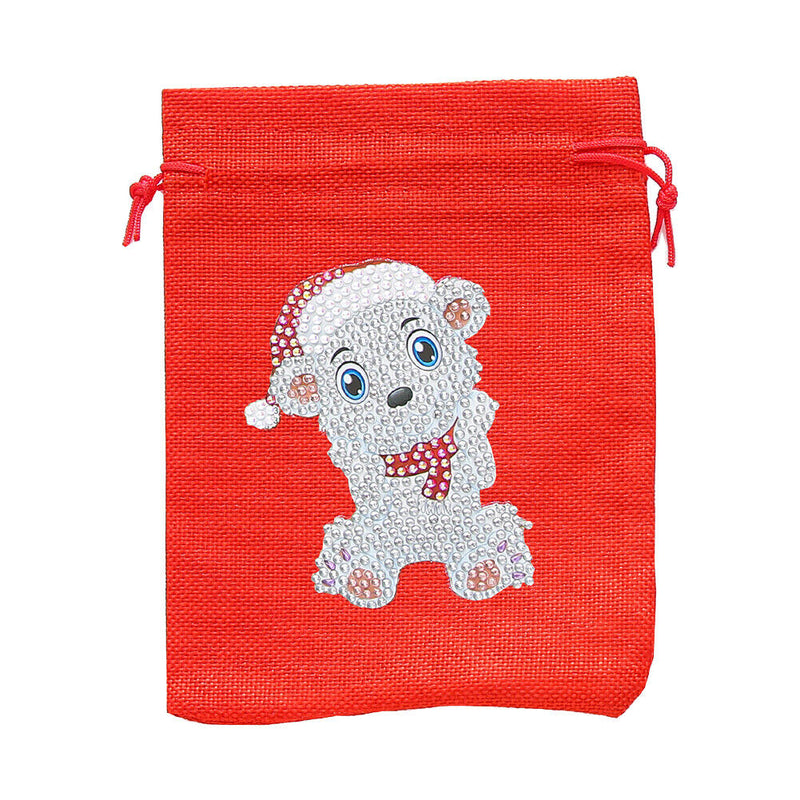 Drawstring Christmas Candy Bag DIY Diamond Painting Kit (FD021A+FD021B) Newly