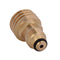 Brass POL to QCC1 Valve Propane Outdoor Gas Tank Convert Joint for Outdoor
