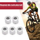 5pcs Aluminum Alloy Single Double Chainring Bolts + Nuts for Mountain Road