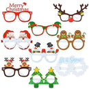 Photo Prop Christmas Glasses Santa Claus Paper Glasses Frame Xmas Tree Elk
