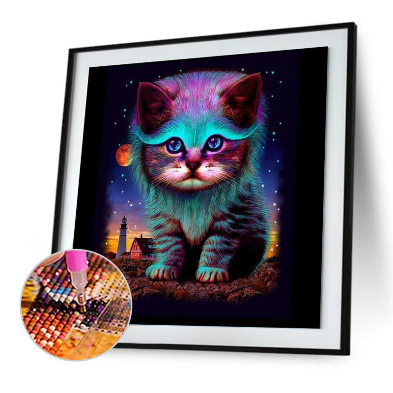 5D DIY Part Special Shaped Drill Diamond Painting Cat