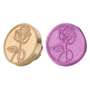 Romantic Rose Envelope Wax Seal Stamp Retro Dedicated Sealing Stamp Copper He