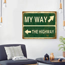 DIY Hand Painted Paint By Numbers Oil Canvas Picture Warning Sign Kit Ornaments