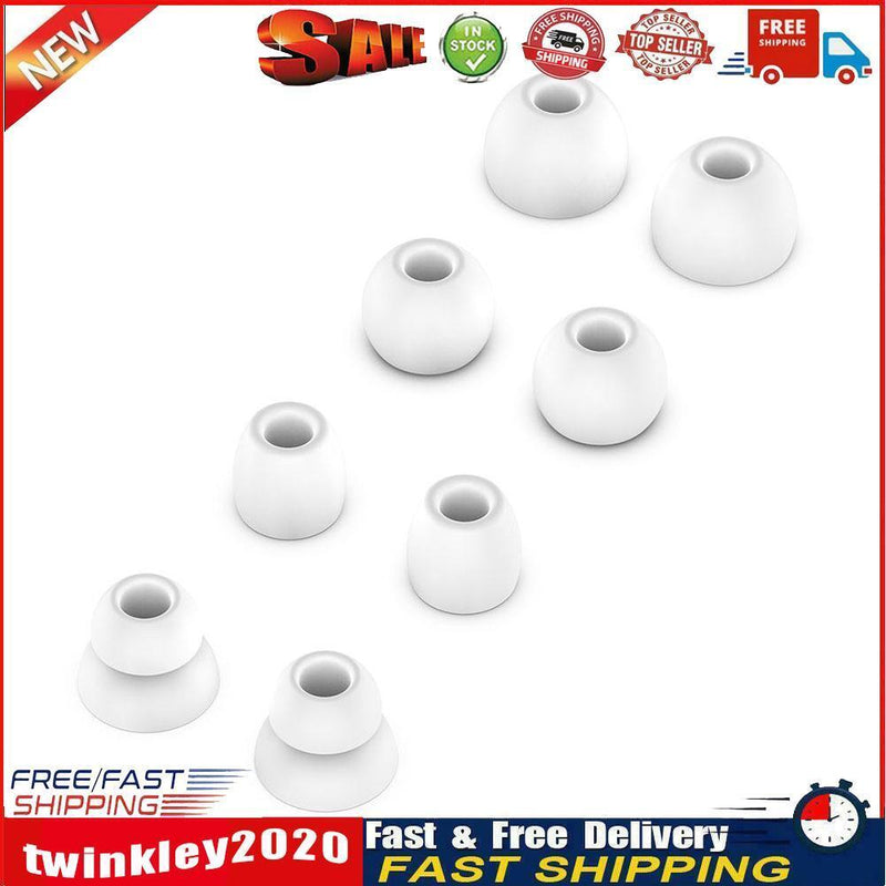 1 Set Soft Silicone Ear Tips Earphone Cover for Huawei FreeBuds 4i (White) Newly