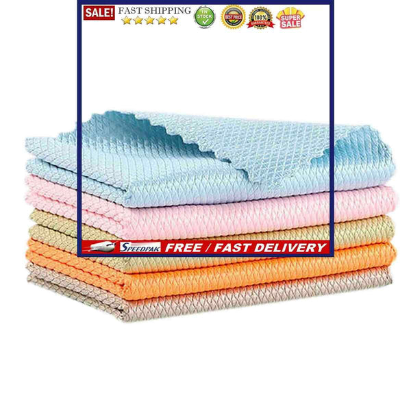 Microfiber Cloth for Washing Dishes 5pcs Reusable Cleaning Cloths for Kitchen
