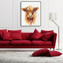 Painting By Numbers Kit DIY Cattle Hand Painted Canvas Oil Art Picture Gift