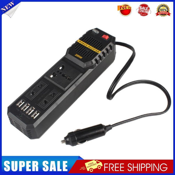 200W Car Inverter DC 12V to AC 220V Adapter Charger Socket Power Converter