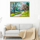 5D DIY Four Season Scenery Full Drill Diamond Painting Embroidery Craft(B)