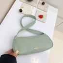 Nylon Women Handbag Solid Casual Totes Travel Underarm Shoulder Bag (Green)