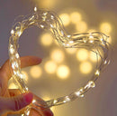 Wire Christmas Garland Lamp Outdoor String Lights Fairy LED Decorative Light