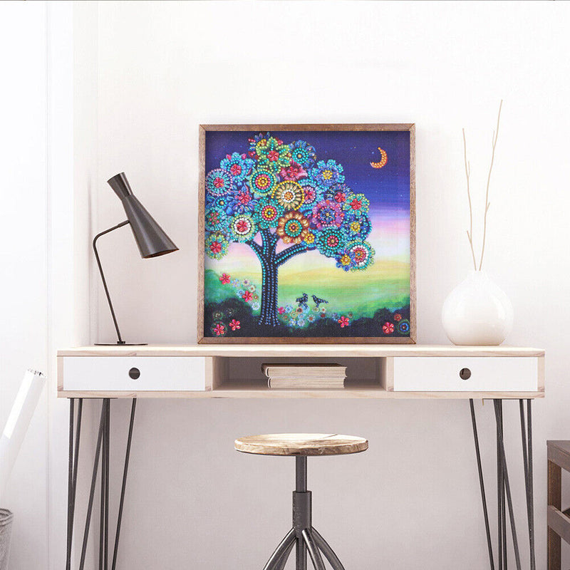Shining Tree 5D DIY Part Special Shaped Diamond Painting Mosaic Decor Craft