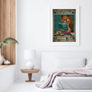 11CT Counted Full Cross Stitch DIY Owl Book Hand Painting Living Room Decoration