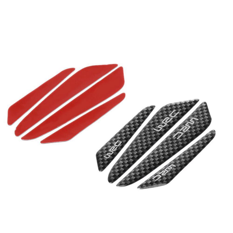 4pcs Carbon Fiber Car Side Door Edge Anti-Scratch Strips Protector Guard