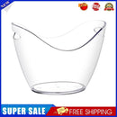 Ingot Beer Ice Bucket Bar KTV Home Wine Holder Transparent Barware (4L)