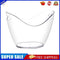 Ingot Beer Ice Bucket Bar KTV Home Wine Holder Transparent Barware (4L)