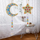 2pcs 5D Diamond Painting Double-sided Drill Pendant Bag Keychain Handmade G