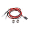 2pcs RC Cars 5mm LED 70cm Headlight Taillight for 1/12 1/18 1/10 1/8 Axial Scx10
