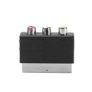 Phono Plug Scart Male to 3RCA Female 21PIN Adapter Input For PS4 WII DVD VCR