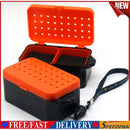 Double-Layer Fishing Live Bait Box w/ Rope Earthworm Red Worms Storage Case