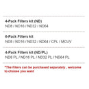 Film Action Camera Lens Filters Glass Filter For DJI Pocket 2 For DJI Pocket 2