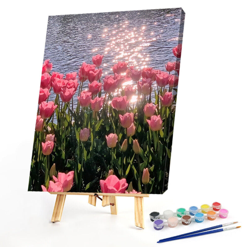 Tulip Oil Paint By Numbers Kit Frameless Drawing Picture 40x50cm (B1665)