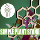 Durable Wood Potted Climbing Frame Flower Support Stand (Honeycomb 3pcs) Newly