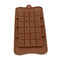 Square Chocolate Mold Bar Block Ice Silicone Cake Candy Bake Mould-Coffee W1H7