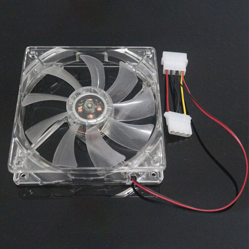 12cm 120mm RED LED 12V 4Pin Computer PC Case Cooler CPU Cooling LED Fan Newly