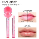 Women Lipstick Lollipop Waterproof Long Lasting Moist Lip Gloss (Pink)