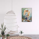 Angel Kid Oil Paint by Numbers Hand Painted Frameless Picture Home Ornament K