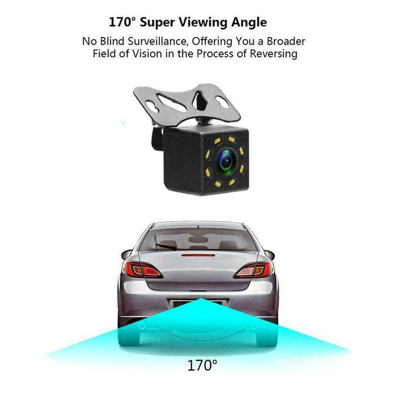 8 LED 170° Camera Reversing Parking Cam Car Rear View f Night Waterproo S0A0