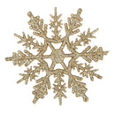 10cm Christmas Snowflake Sprinkles Ornaments Hanging Pendant for Xmas Tree 6pcs