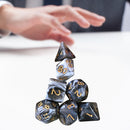 Multifaceted Digital Dice Set D4 D6 D8 D10 D12 D20 Two-Color Polyhedral Dices