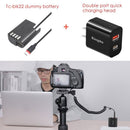 for Panasonic Camera Type-C to BLK22 Camera Battery Convert Dummy Battery