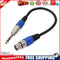 3P XLR Female Jack to 1/4\\\" 6.35mm Male Plug Stereo Microphone Adapter Ca