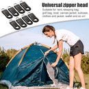 8x Replacement Zipper Puller for Clothing Bag Zip Pull Fixer (Black 35mm) Newly