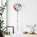 #A 3pcs Crystal Wind Chimes Ornament Light Catchers Window Hanging Craft Gift