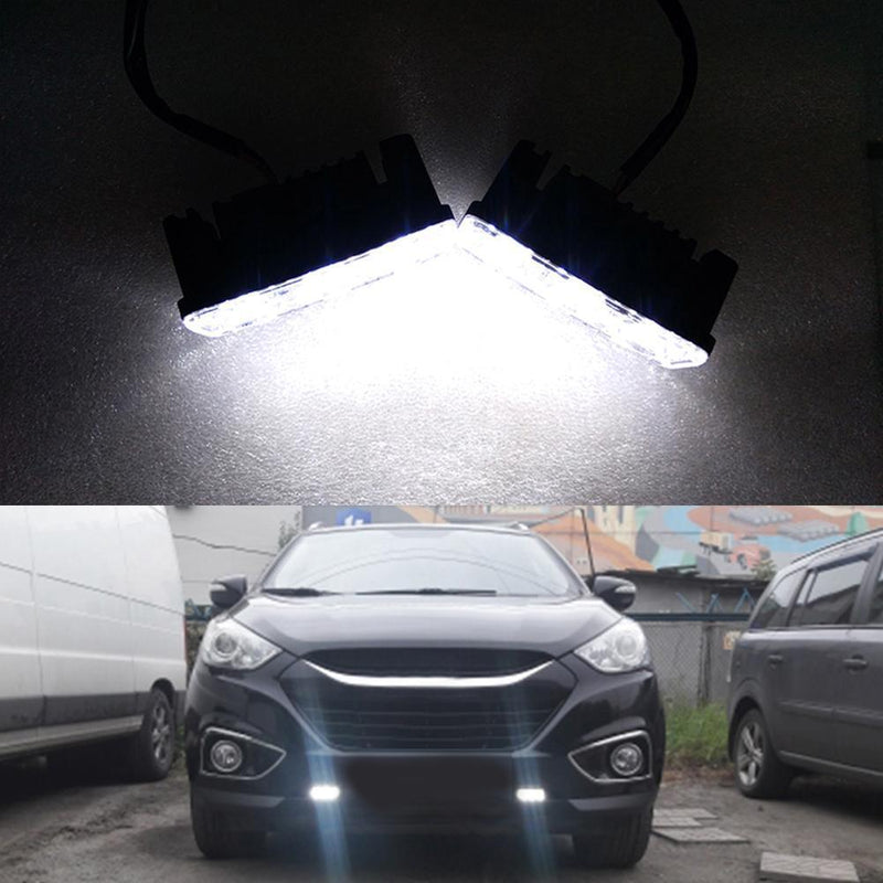 Generic CNSUNNYLIGHT 1Pair Waterproof Car LED DRL Daytime Running Light