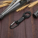 Sports Outdoor Rubber Kettle Buckle Carabiner Water Bottle Holder (Black) Newly