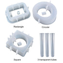 Silicone Molds for Flower Rose Vase Epoxy Casting DIY Mould Art Crafts (A)