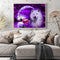 DIY Paint By Number Kit White Wolf Moonlight No Frame for Home Decoration