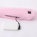 Electric Heated Scarf USB Intelligent Neck Warmer for Cycling Camping (Grey)