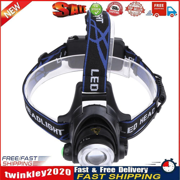T6 Zoom Waterproof Headlamp Fishing Miner Head Torch Chargeable Headlight Newly