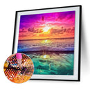 5D DIY Full Drill Diamond Painting Sunset Seaside Cross Stitch (B435) Newly