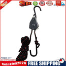 Adjustable Hanging Lanyard Tent Lamp Lifting Pulley Hook (1/8 inch Plastic)