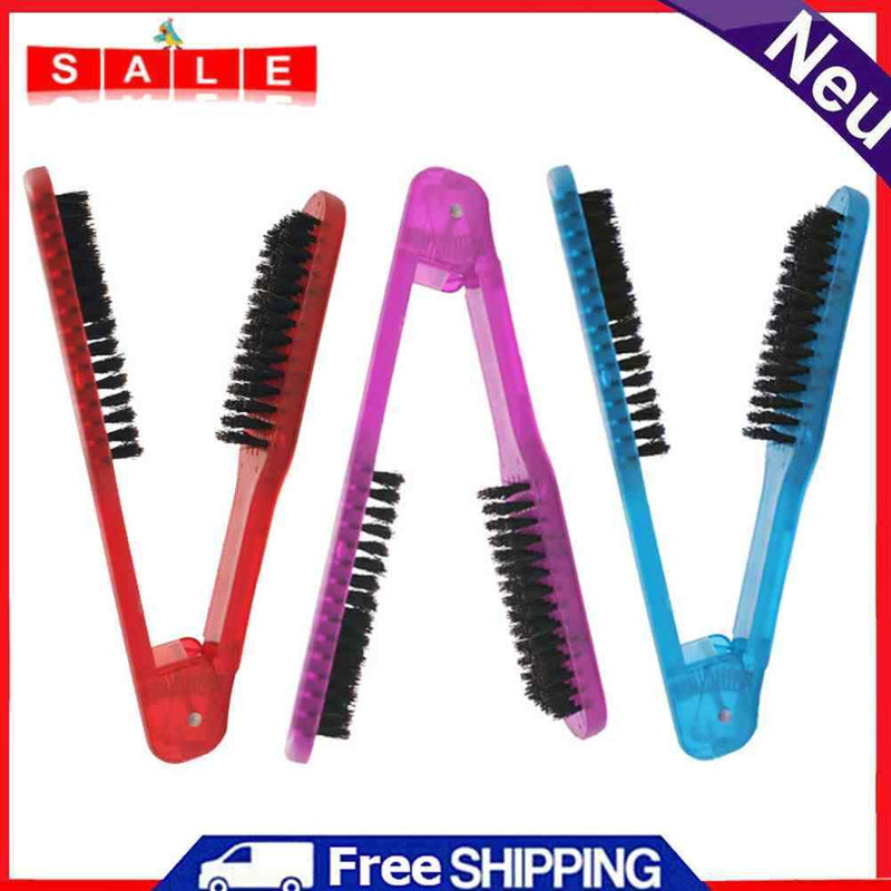 V-Shaped Splint Comb Anti-Static Bristle Curling Hair Brush Gifts for Friends