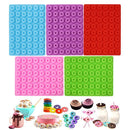 Candy Chocolate Dessert Cake Mould 48 Cavity Mini Donut Mold Silicone Mold