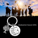 Inspirational Keychain Gift for Him Her Friends -Class of 2021 Graduate Key Ring
